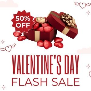 ENTIRE CLOSET 50% OFF
May not be combined w/other discounts 
Sale ends 02/15/26